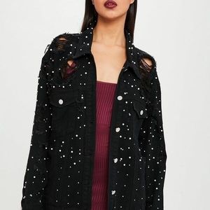 Carli Babel X Missguided Black Pearl jacket